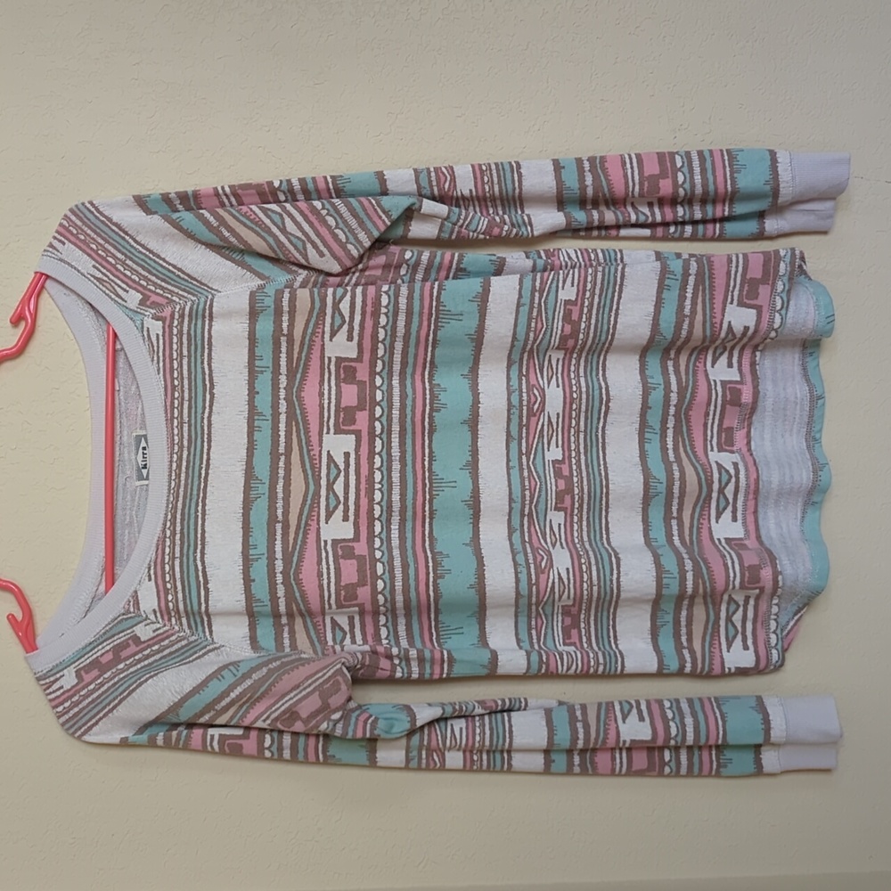 Aztec Pattern Pastel & Neutral Long Sleeve Shirt